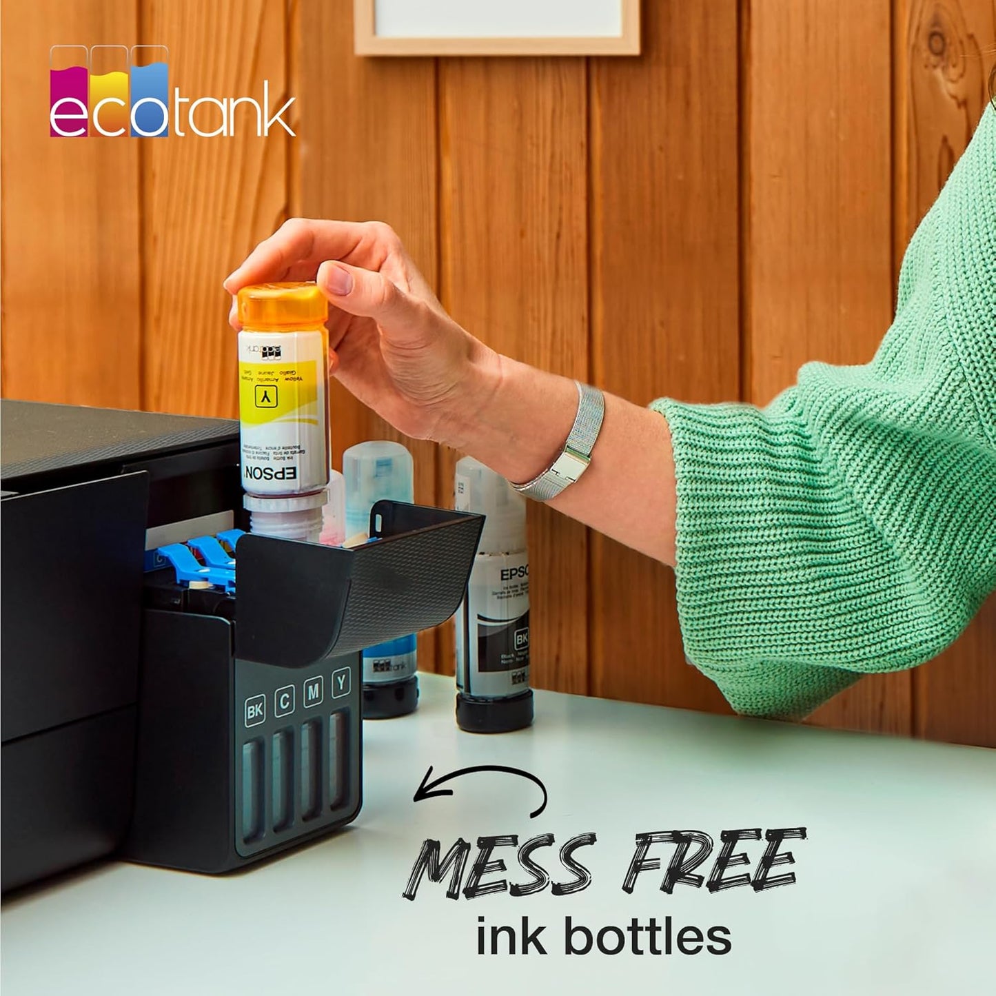 Epson 104 EcoTank Multipack – Genuine CMYK Ink Bottles (4-Pack)