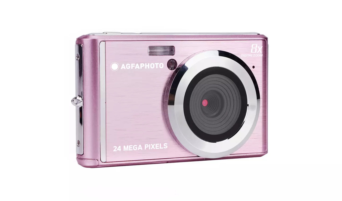 AGFAPHOTO Realishot 24MP Compact Digital Camera – Pink