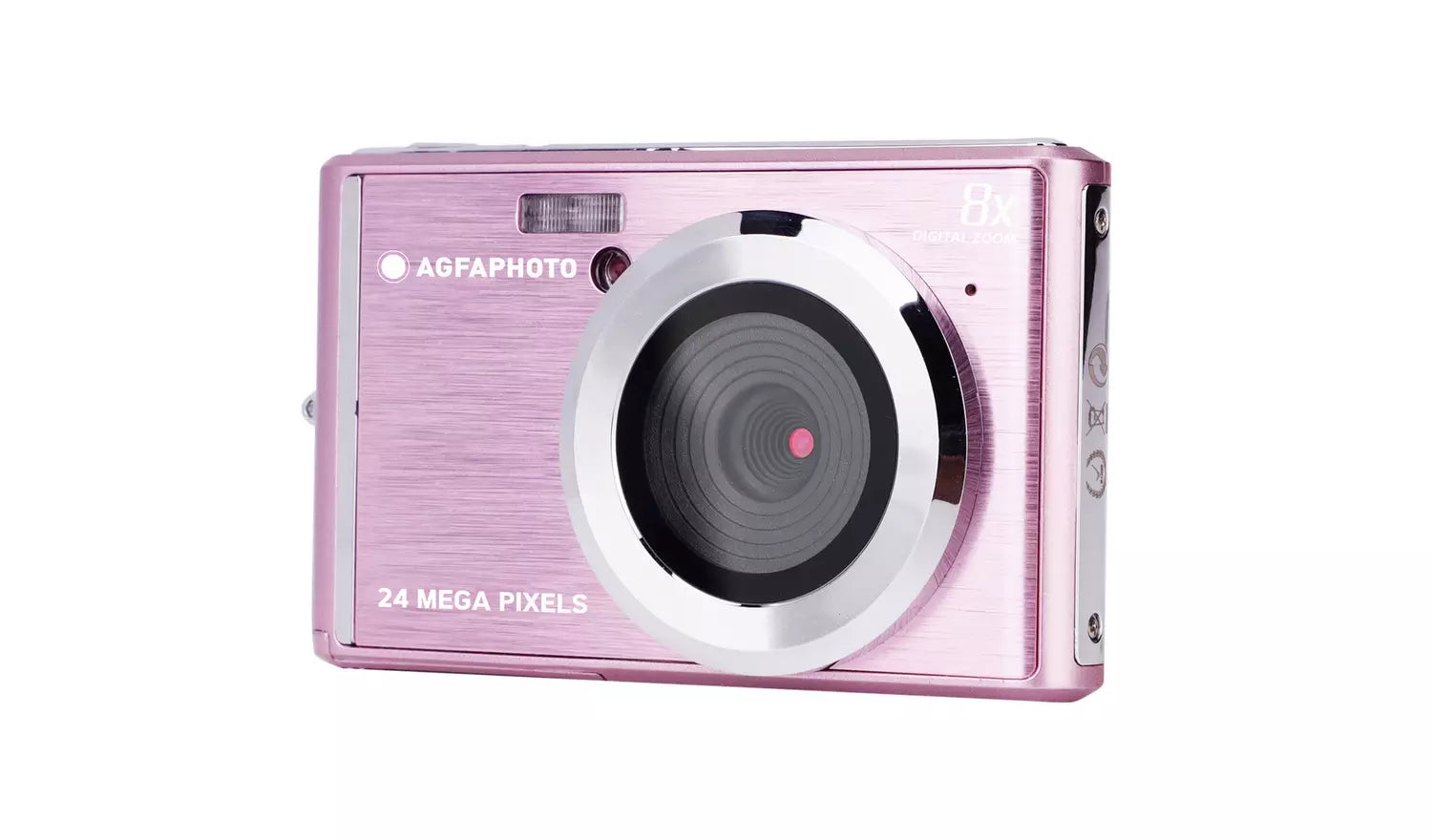 AGFAPHOTO Realishot pink compact digital camera front view