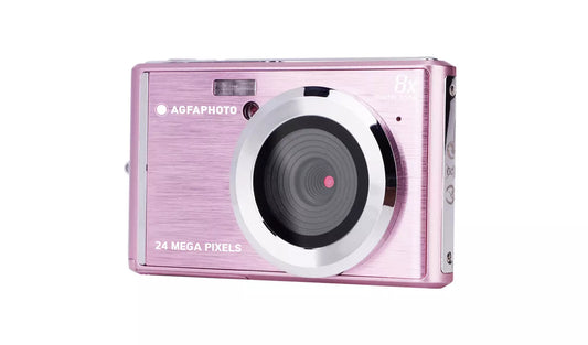AGFAPHOTO Realishot pink compact digital camera front view