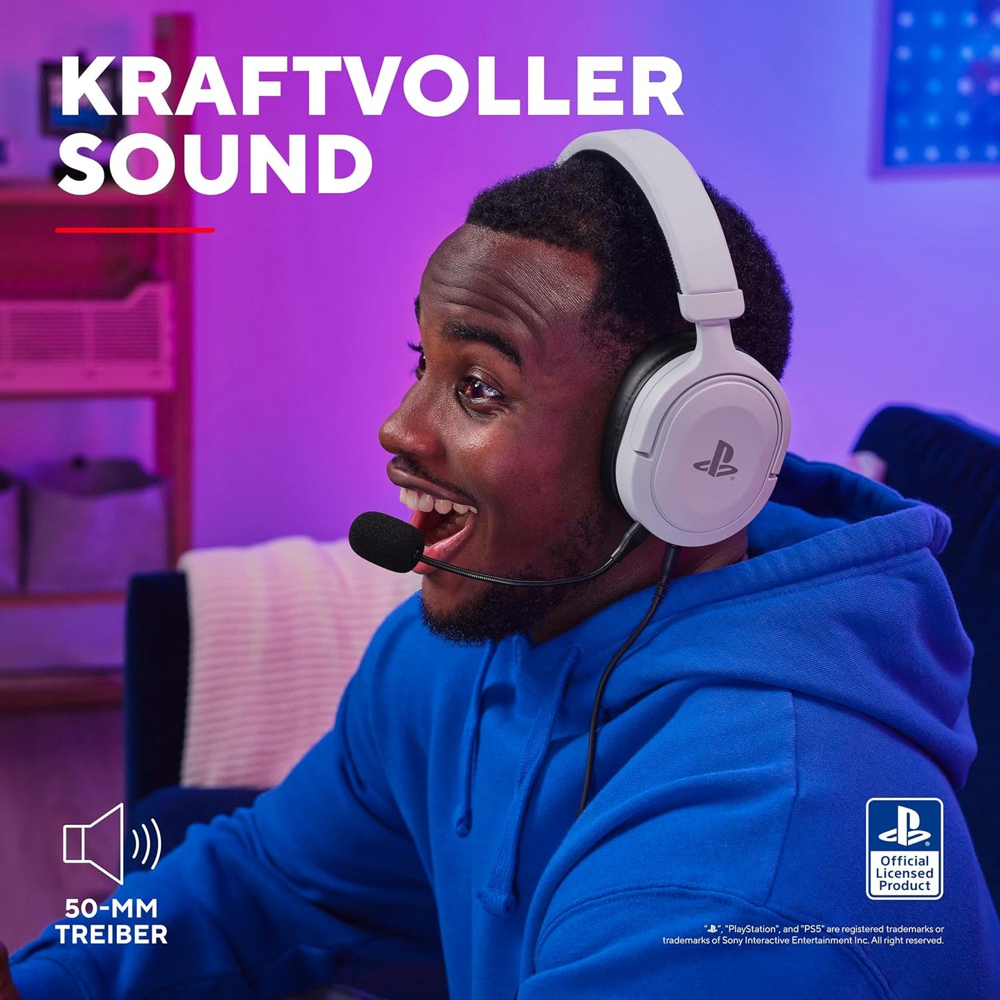 GXT 498W Forta soft faux-leather over-ear cushions close-up