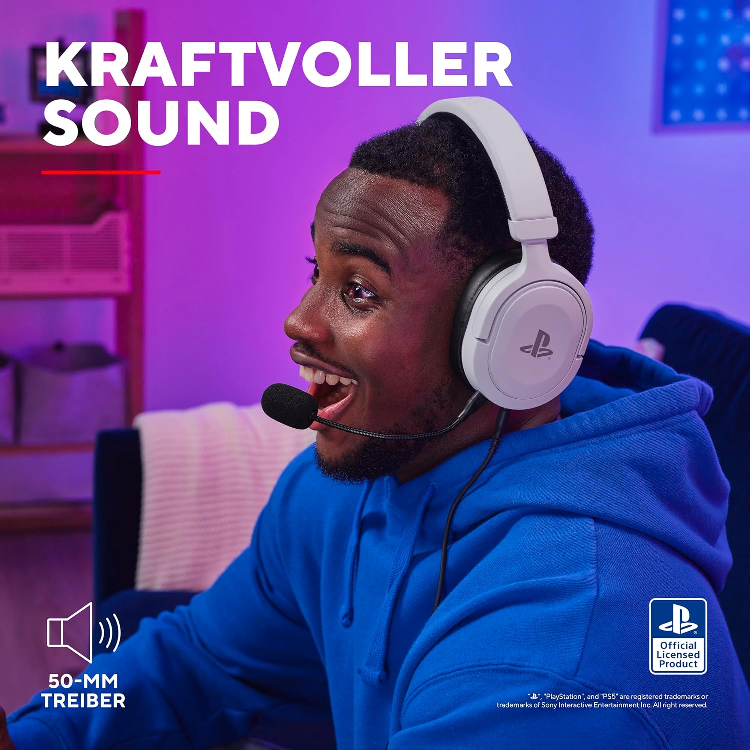 GXT 498W Forta soft faux-leather over-ear cushions close-up