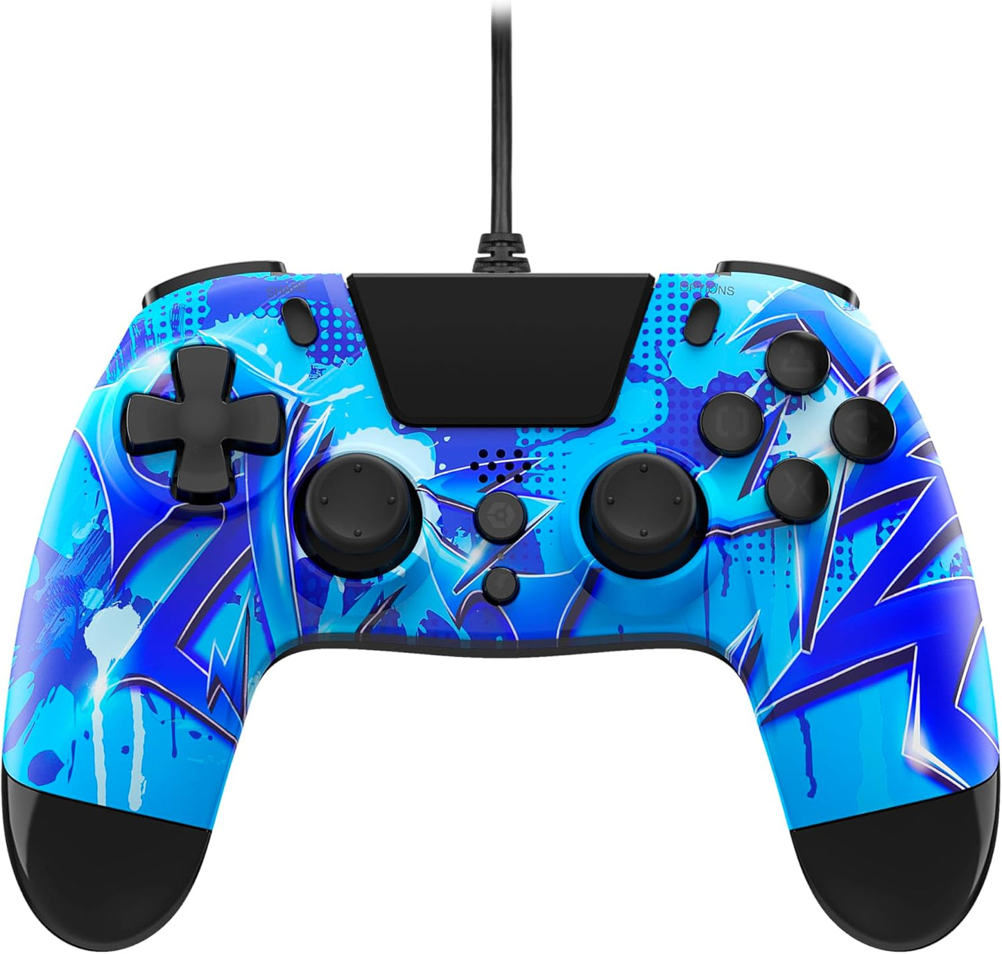 Gioteck VX4 Wireless Controller Electric Blue programmable back buttons