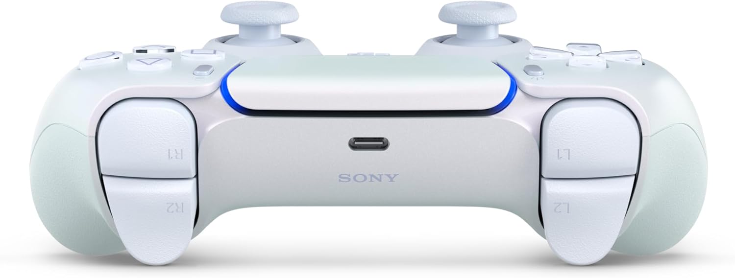 Sony DualSense Chroma Pearl PS5 controller back with USB-C port