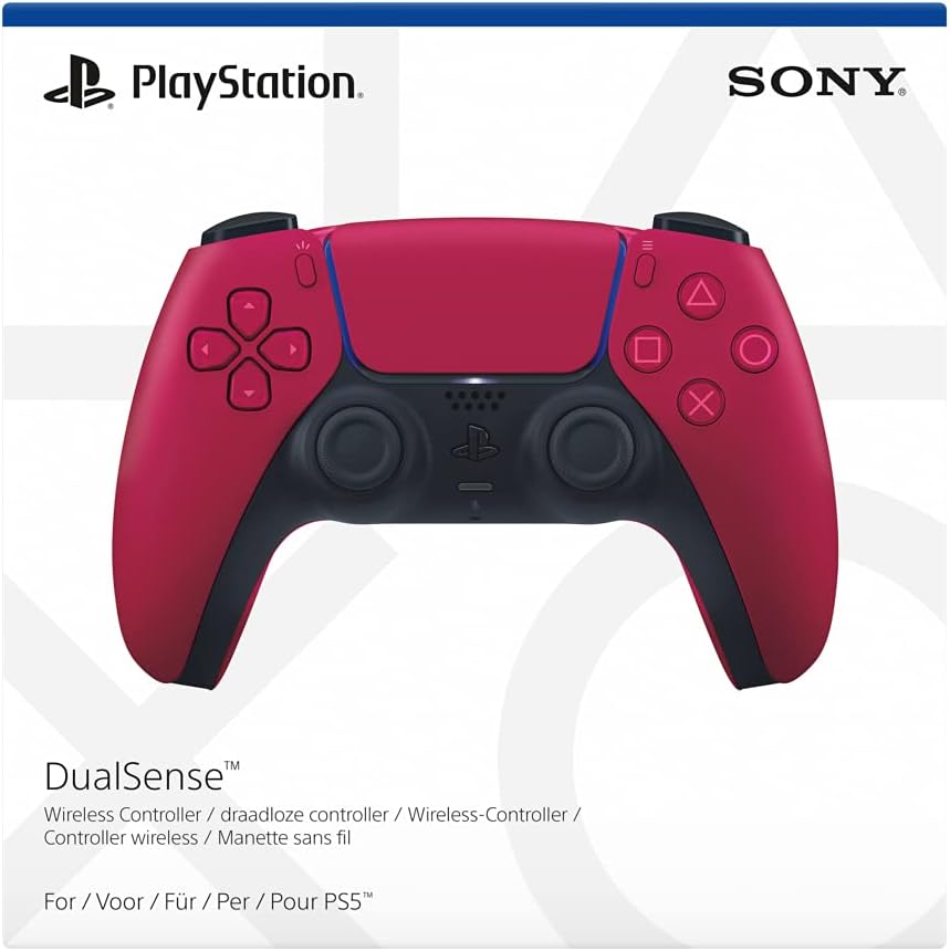Sony DualSense Wireless PS5 Controller in Cosmic Red front view