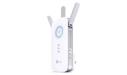 TP-Link RE450 wall-plug Wi-Fi extender with 3 external antennas