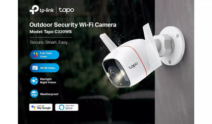 Tapo C320WS full colour starlight night vision outdoor camera footage
