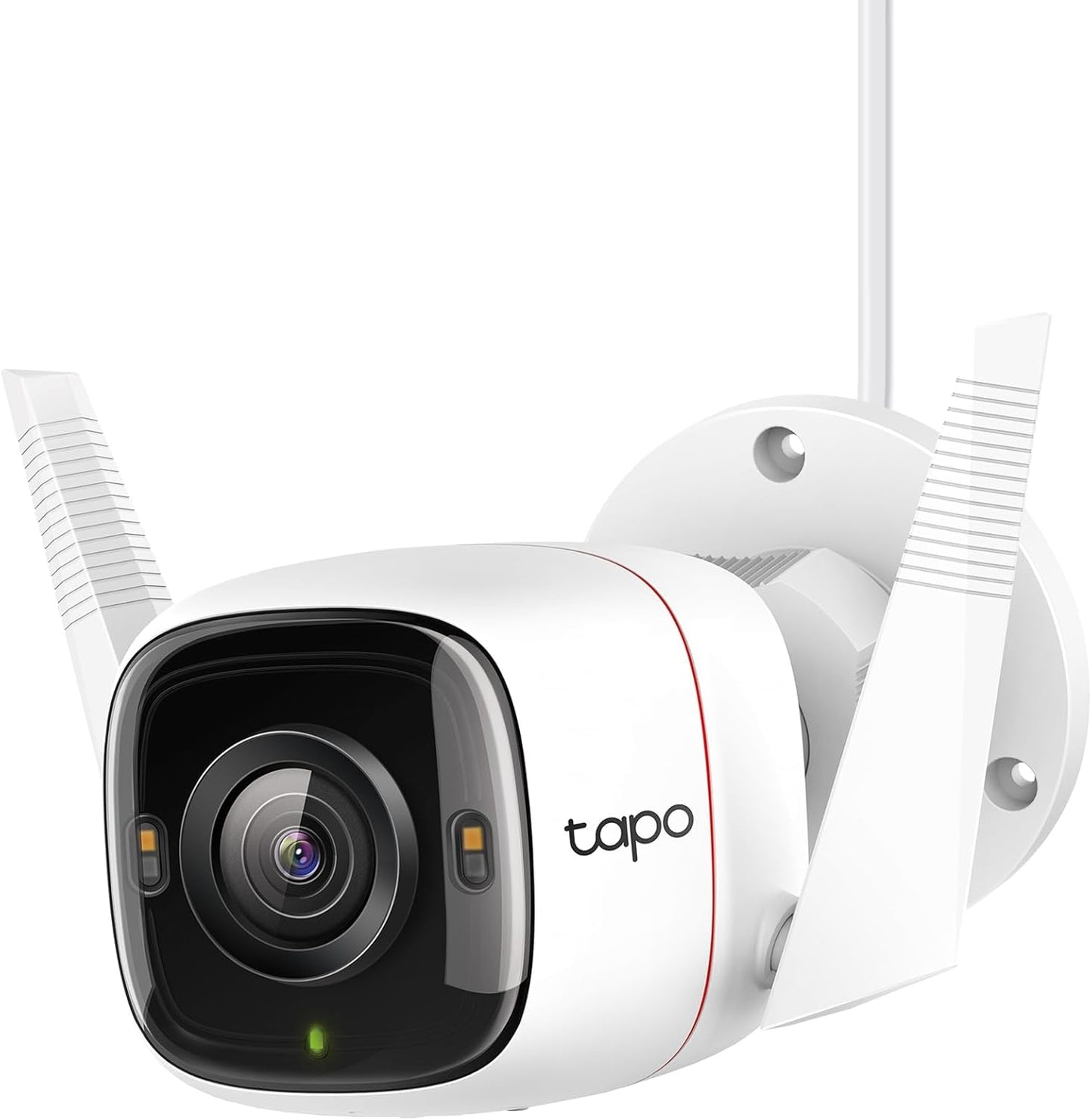 Tapo C320WS weatherproof outdoor security camera mounted on exterior wall