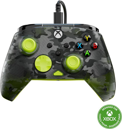 Turtle Beach Rematch Core wired Xbox controller in green camo design