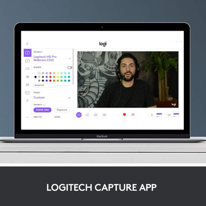 Video call footage captured using the Logitech C920 HD Pro Webcam