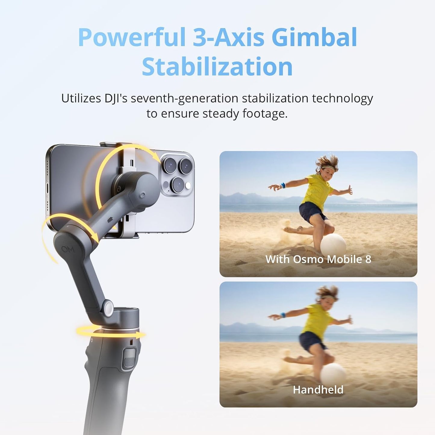 DJI Osmo Mobile 8 Advanced Tracking Combo Gimbal Stabilizer