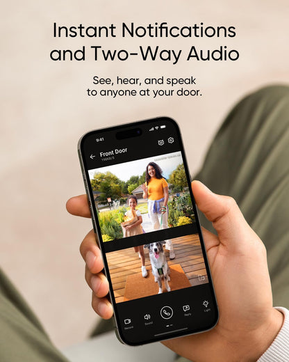 eufy Dual Camera Video Doorbell – 2K HD, No Monthly Fee