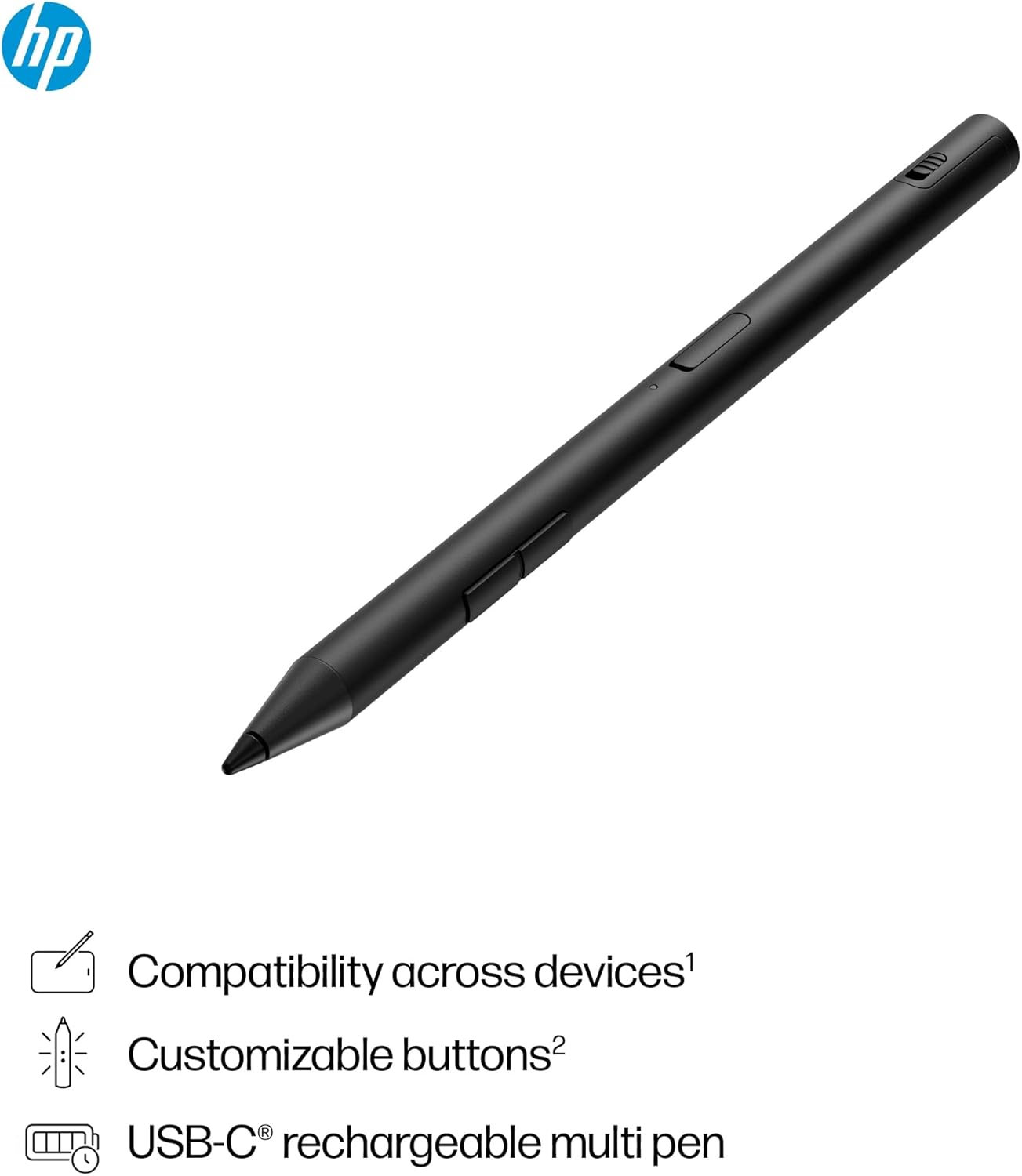 HP 700 Rechargeable Multi Pen – Universal Stylus, USB-C, 25-Day Battery