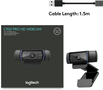 Logitech C920 HD Pro Webcam – 1080p Full HD Video